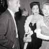 Ann Miller and Vera Ellen at the Gone with the Wind re-premiere after party at Ciro's, August 10, 1954