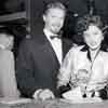 Steve Forrest and wife Christine Carilas at the Gone with the Wind re-premiere after party at Ciro's, August 10, 1954