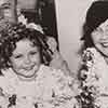 Shirley Temple and parents arrive in Hawaii, 1935