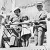 Shirley Temple and parents on the way to Hawaii, 1935