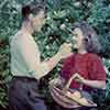 Shirley Temple at home with John Agar, February 1946