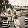 Disneyland Spaceman and Spacegirl in Tomorrowland, September 1960